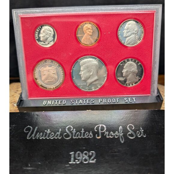 1982 United States Proof Set – 6 Coins in Original Mint Packaging - Picture 1 of 3